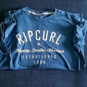 Mens Blue Ripcurl T-ShirtLAST DAY MAKE A BUNDLE